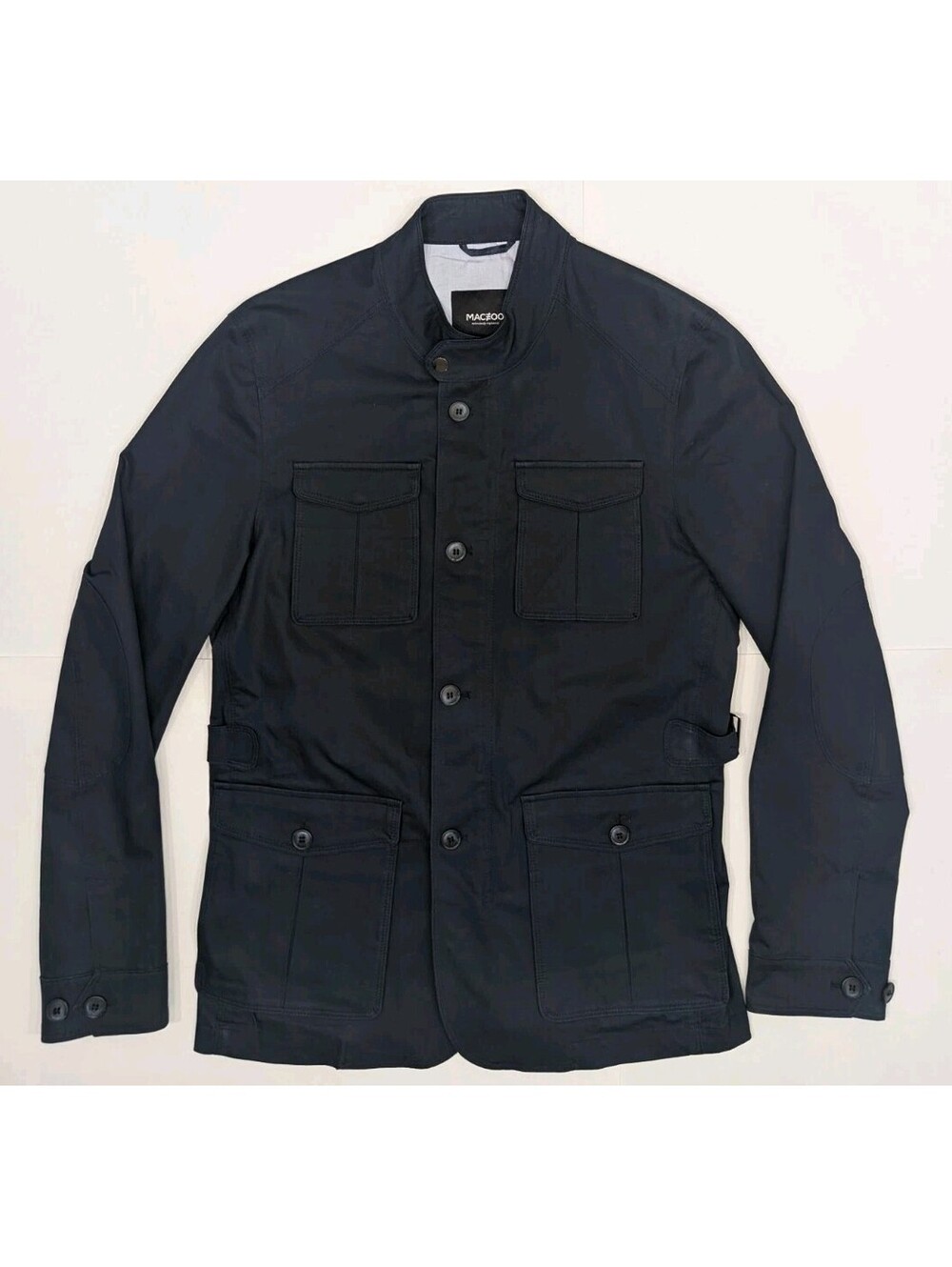 Maceoo Paris Field Jacket Navy Blue Large L/4 Designer Insane Immaculate Cond